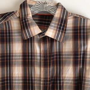 Tasso Elba Brown Shirt